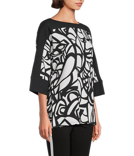 Slim Factor by Investments Boat Neck 3/4 Sleeve Dolman Top Product Image