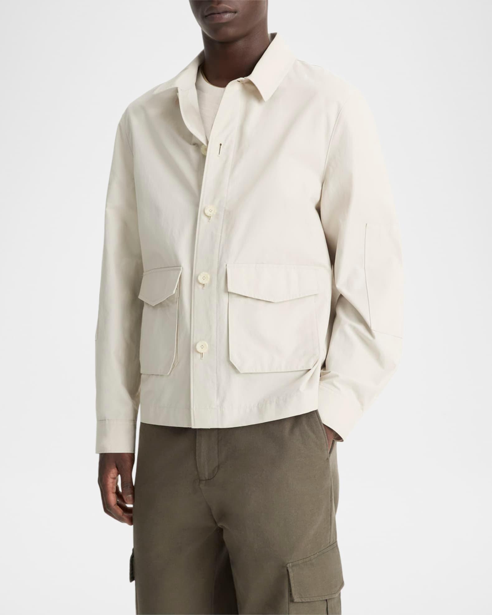 Mens Cotton-Blend Utility Jacket Product Image