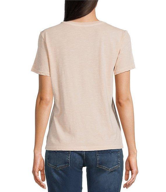Lucky Brand Celestial Framed Sun Front Print Classic Crew Neck Short Sleeve Tee Product Image