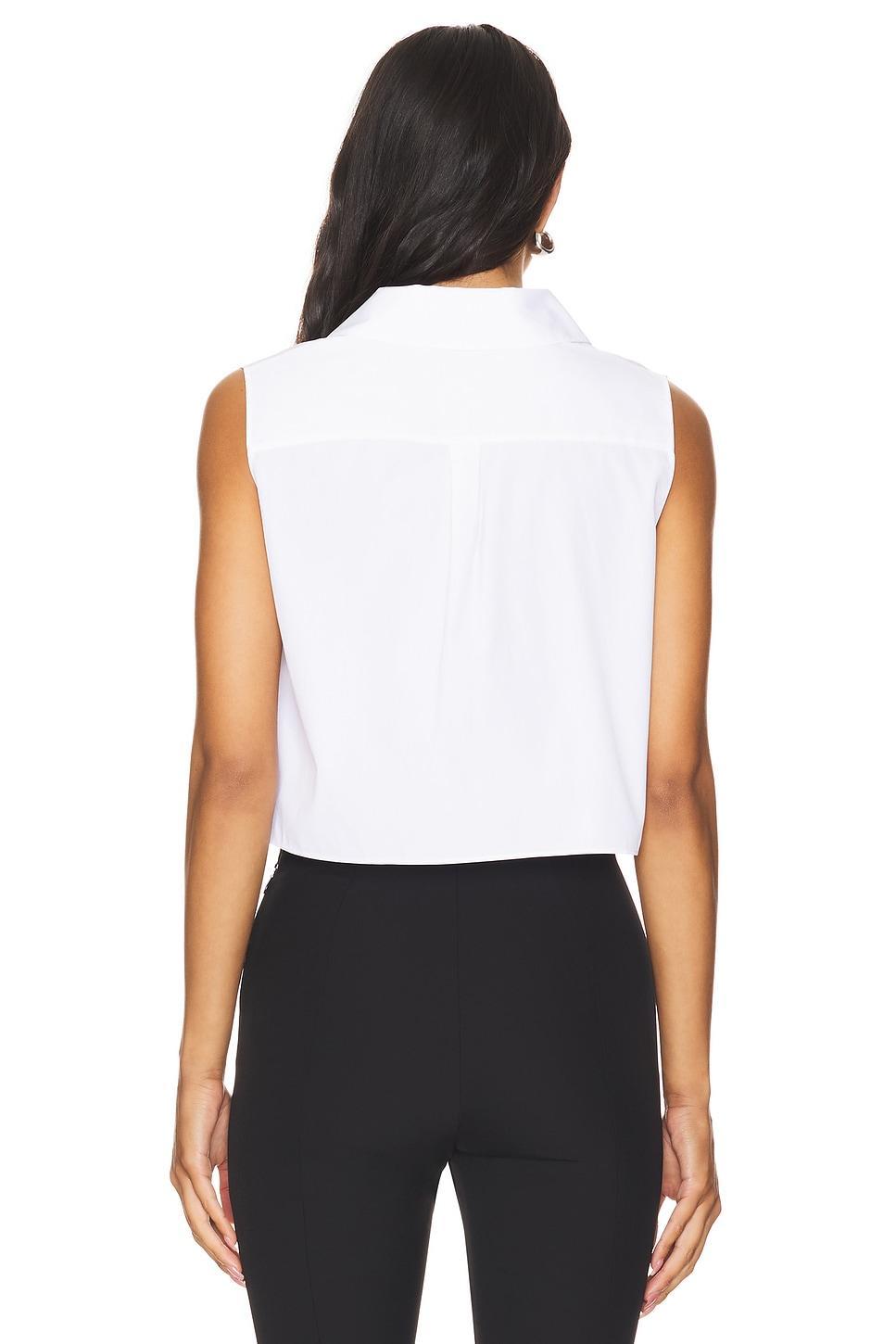 Sleeveless Crop Classic Shirt Theory Product Image