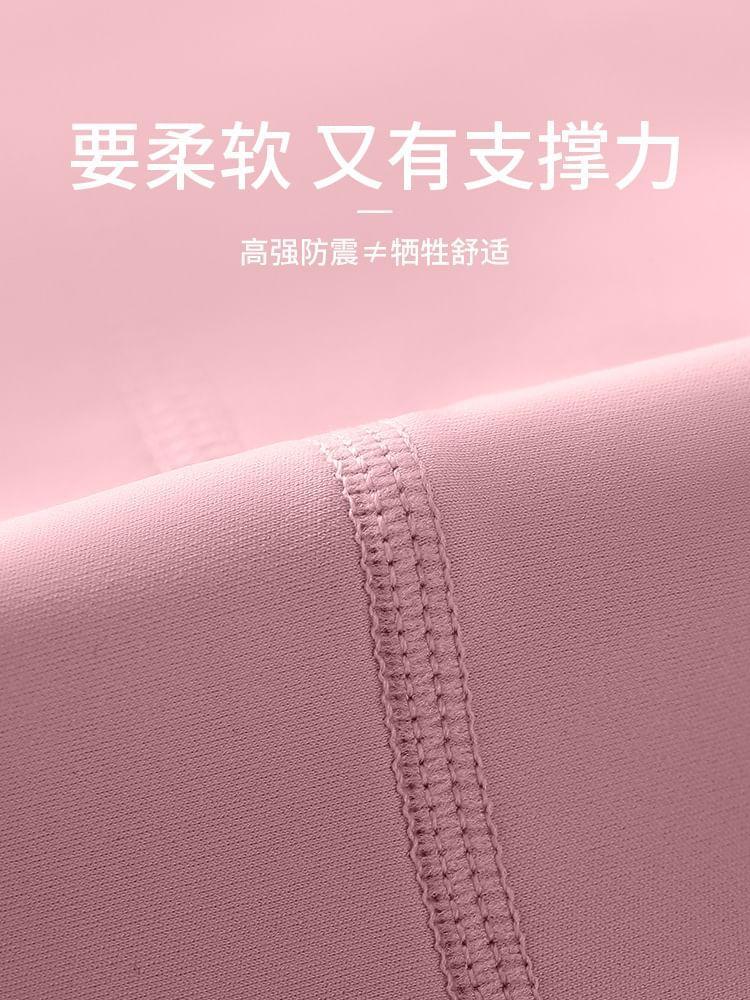 Long-Sleeve Crewneck Plain Cropped Top / Yoga Pants Product Image