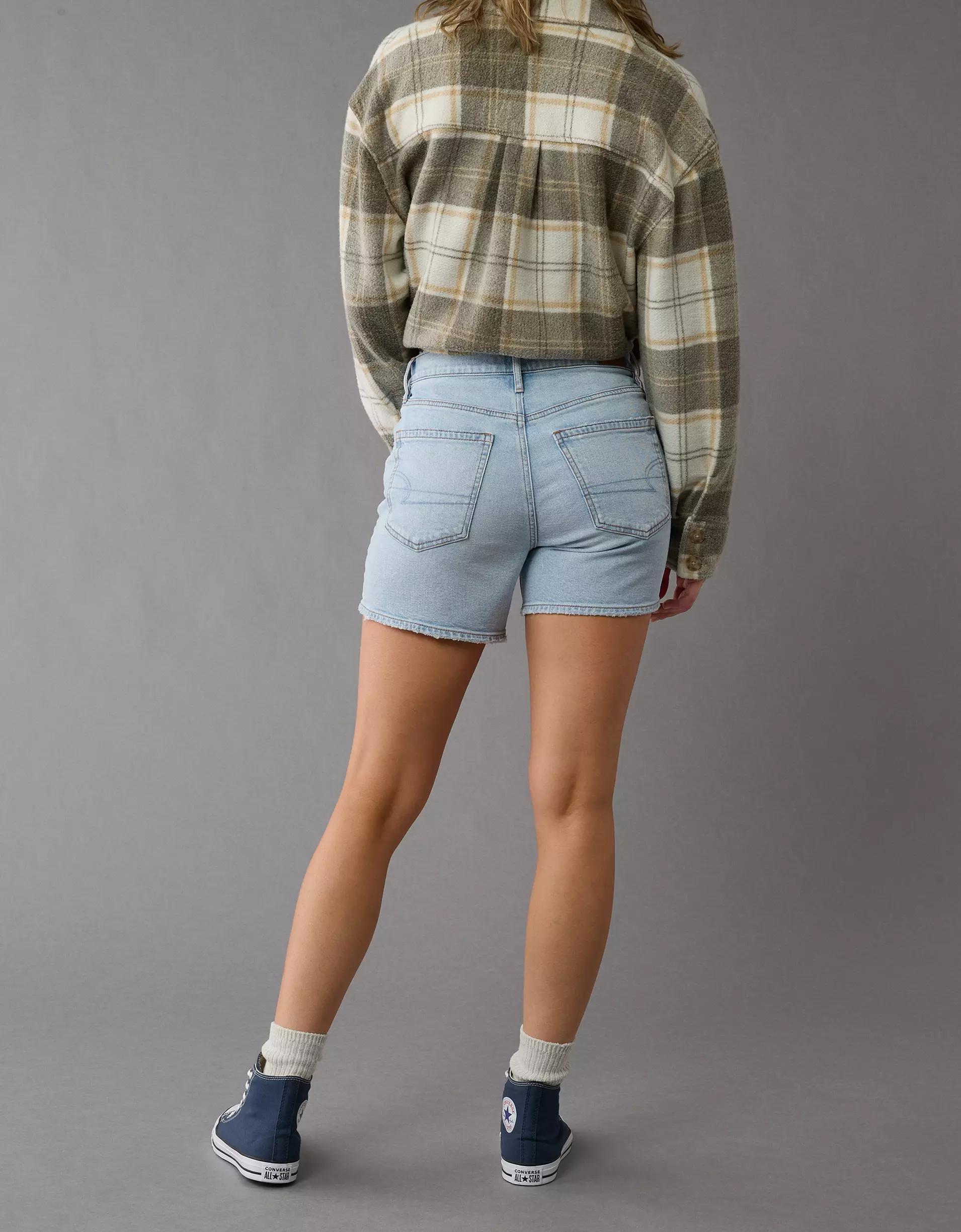 AE 6" Strigid Super High-Waisted Relaxed Denim Short Product Image