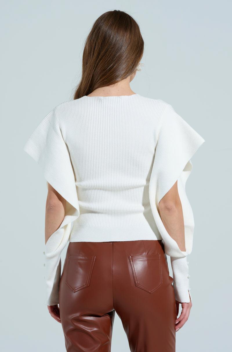 CLARISSA OPEN SLEEVE SWEATER Product Image