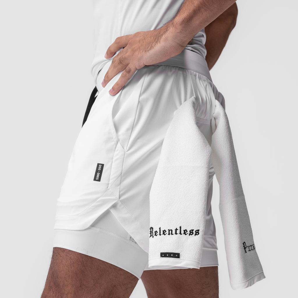0865. Tetra-Lite® 5" Liner Short - White "Cyber"/White Product Image