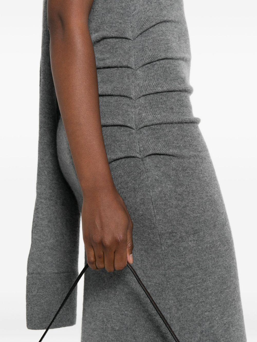 scarf-detail sleeveless maxi dress Product Image