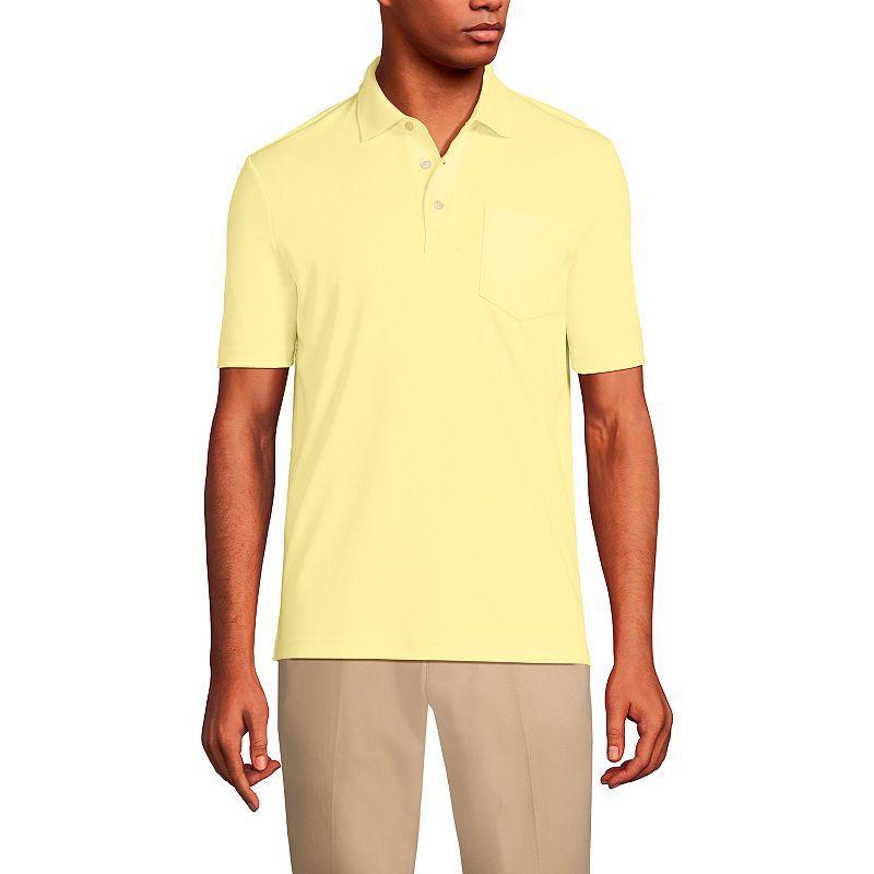 Big & Tall Lands' End Supima Polo, Men's, Size: 4XB, White Product Image