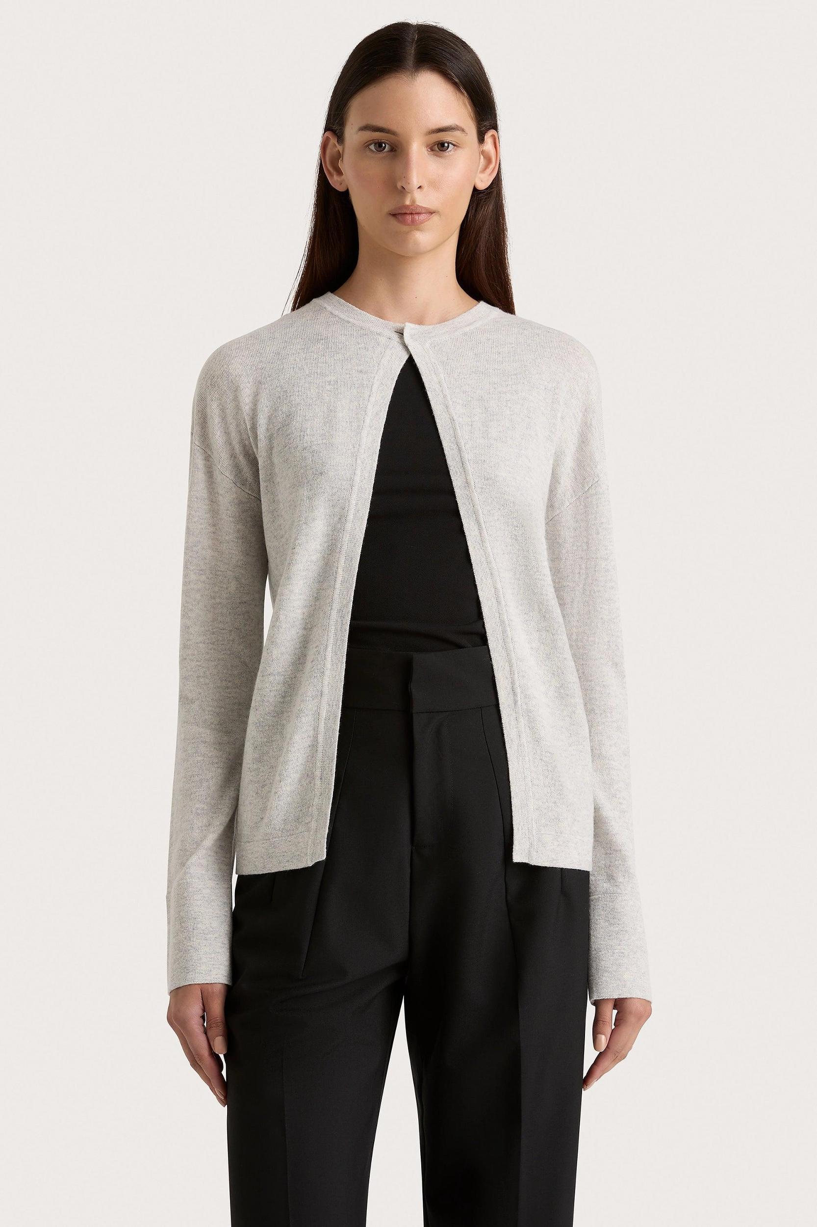 Frederikke Cashmere Cardigan Grey Marle Product Image