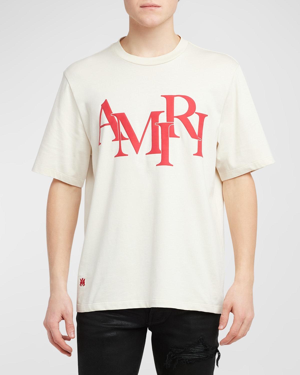 Mens Staggered Logo T-Shirt Product Image