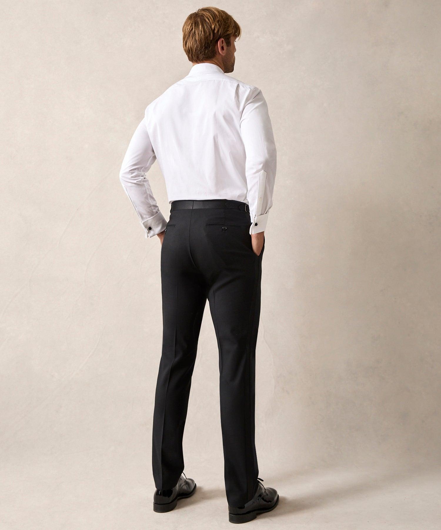 Italian Wool Slim Tuxedo Trouser Product Image