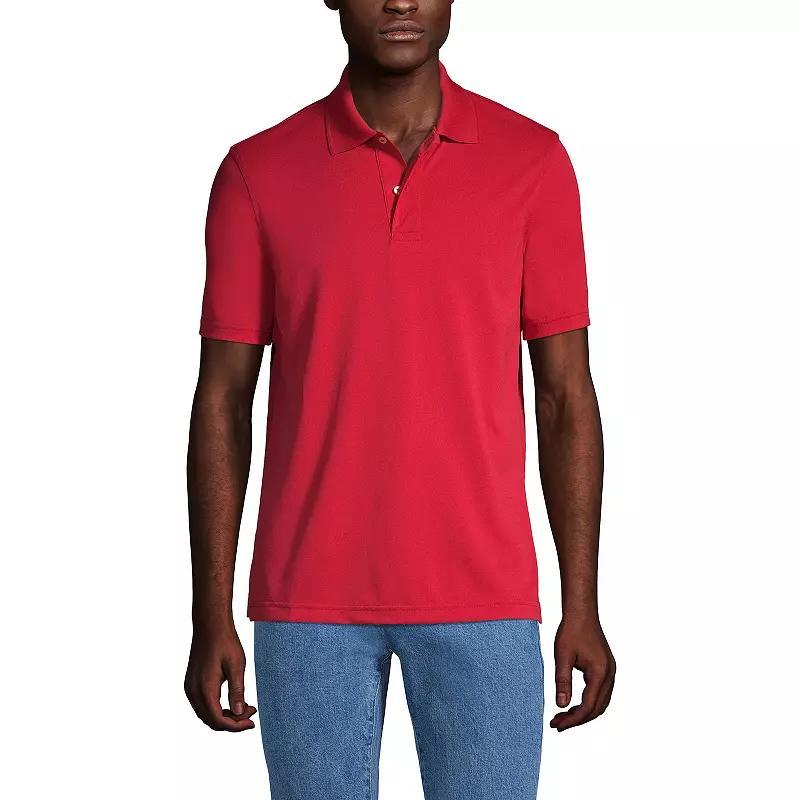 Men's Big Lands' End School Uniform Short Sleeve Polo, Size: 4XB, Rich Red Product Image