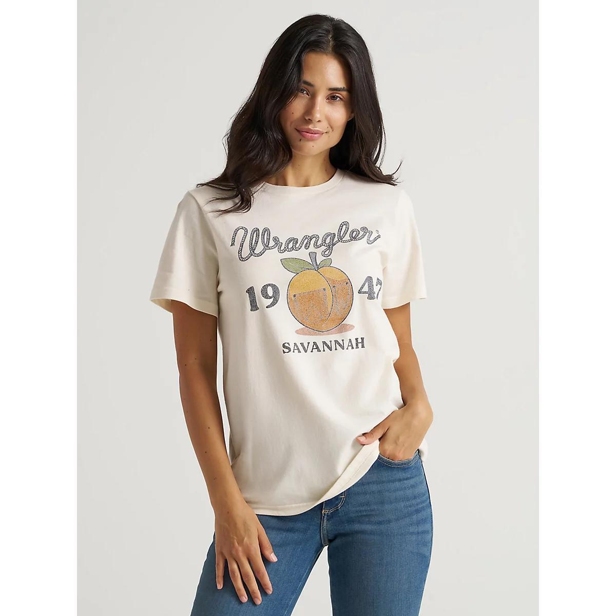 Women's Savannah Peach Graphic Tee | Women's TOPS | Wrangler® Product Image