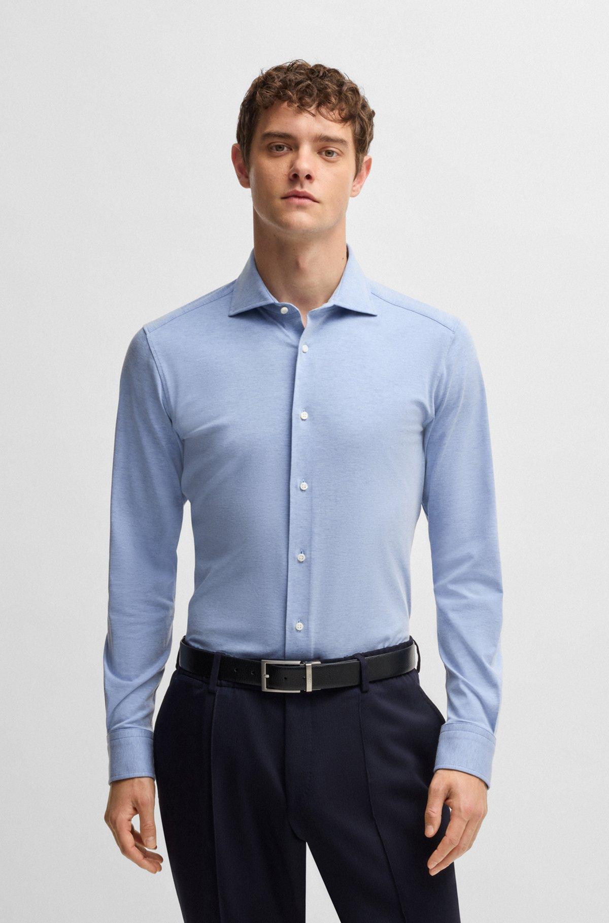 Slim-fit shirt in a stretch-cotton Product Image