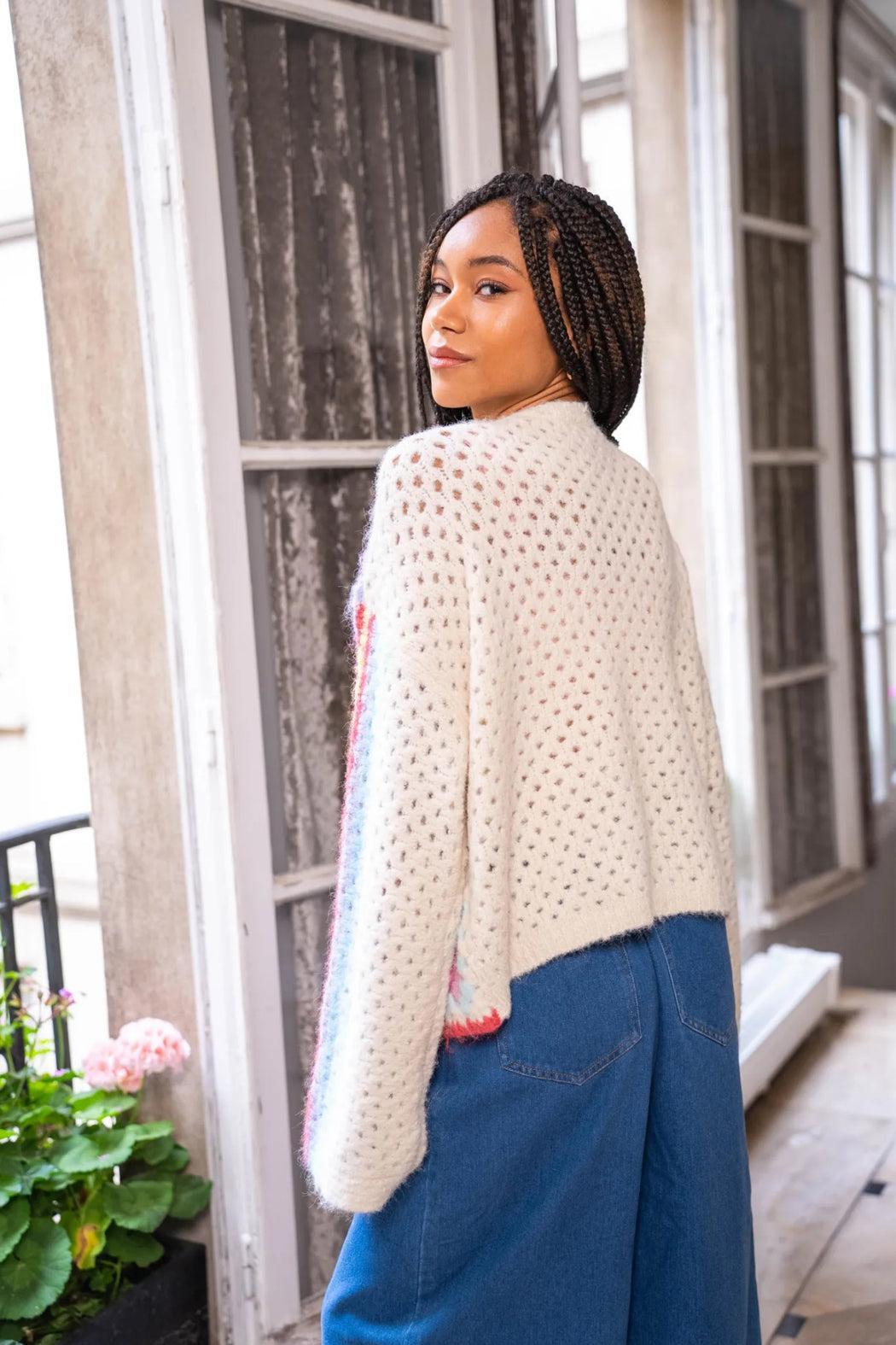 Ava Crochet Cardigan Product Image