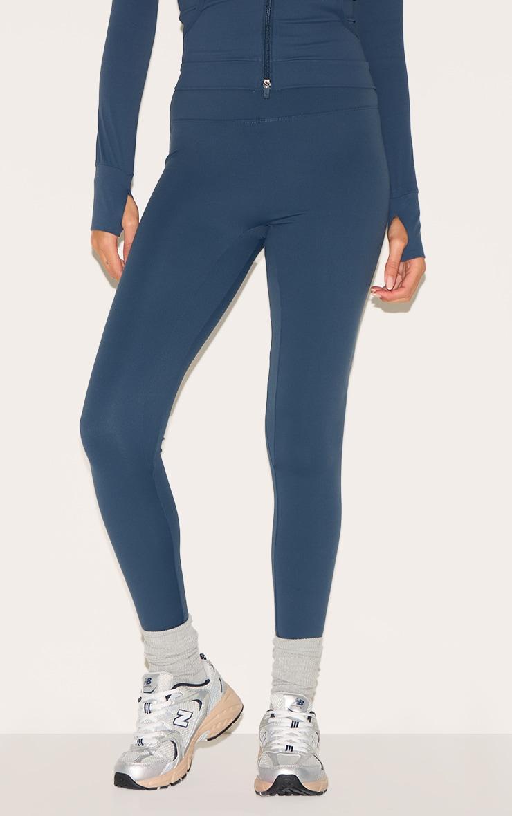 Midnight Blue Ultimate Sculpt High Waist Gym Leggings Product Image
