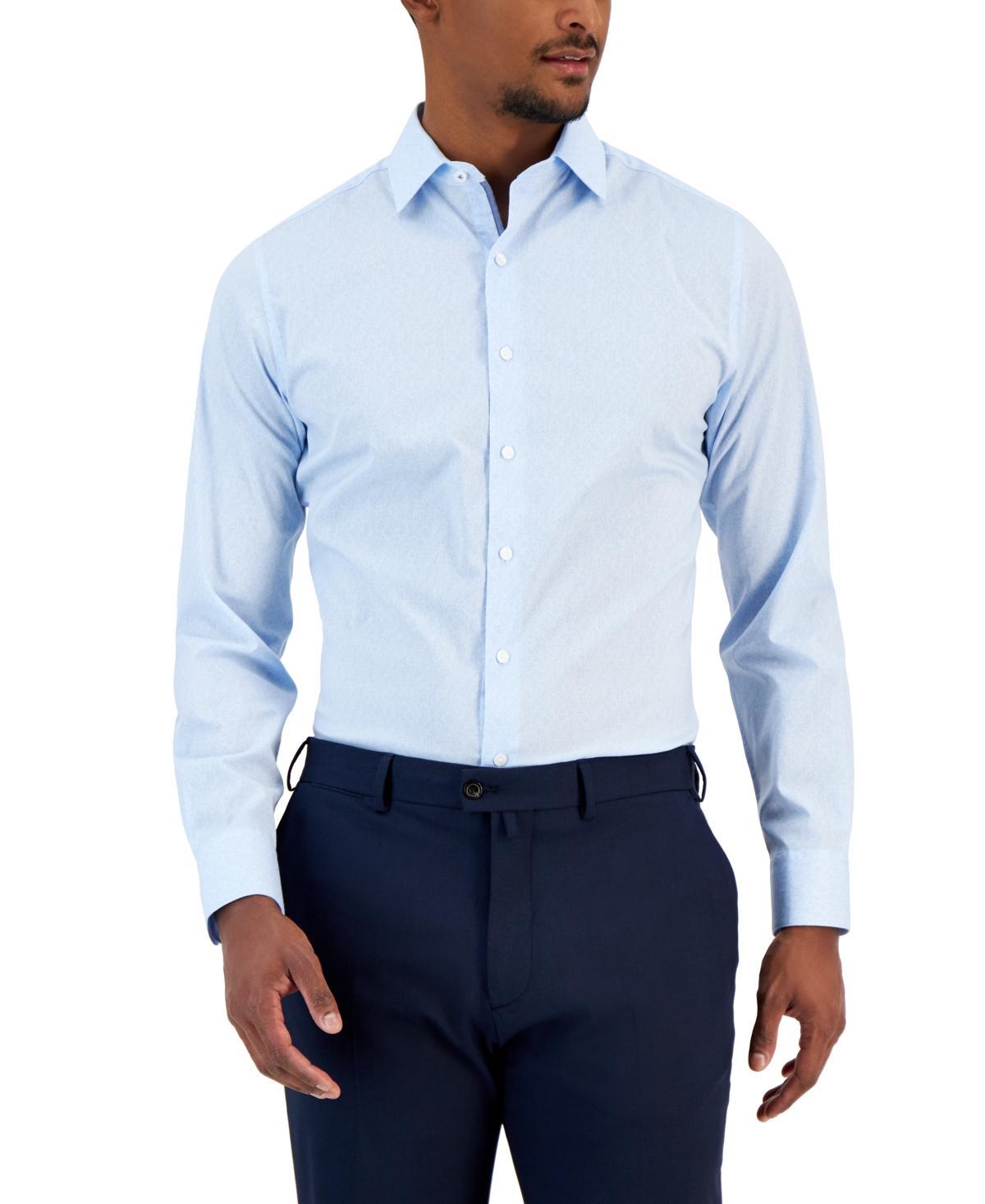 Bar Iii Slim Fit Mens Vine Print Dress Shirt, Created for Macys Product Image