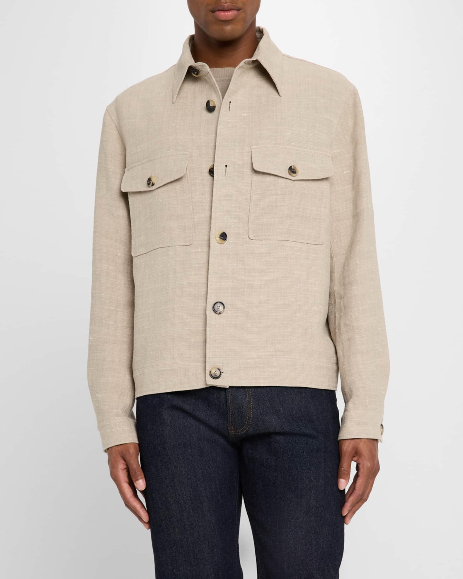 Men's Clem Summer Linen and Silk Blouson Product Image