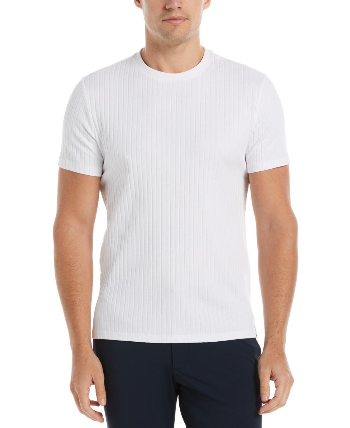Perry Ellis Mens Ribbed Crewneck Short Sleeve T-Shirt Product Image