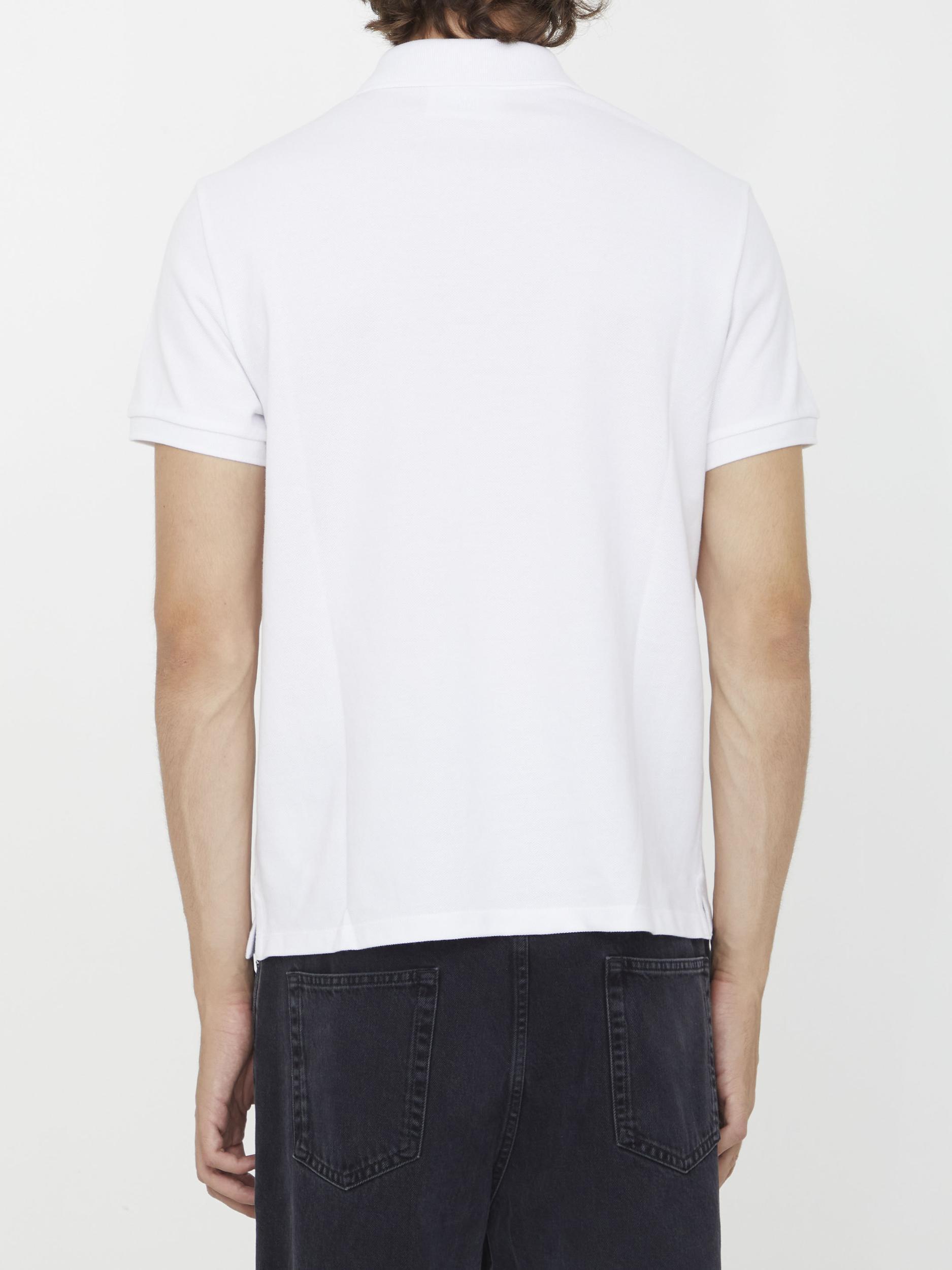 White Cotton Ami de Coeur Polo Product Image
