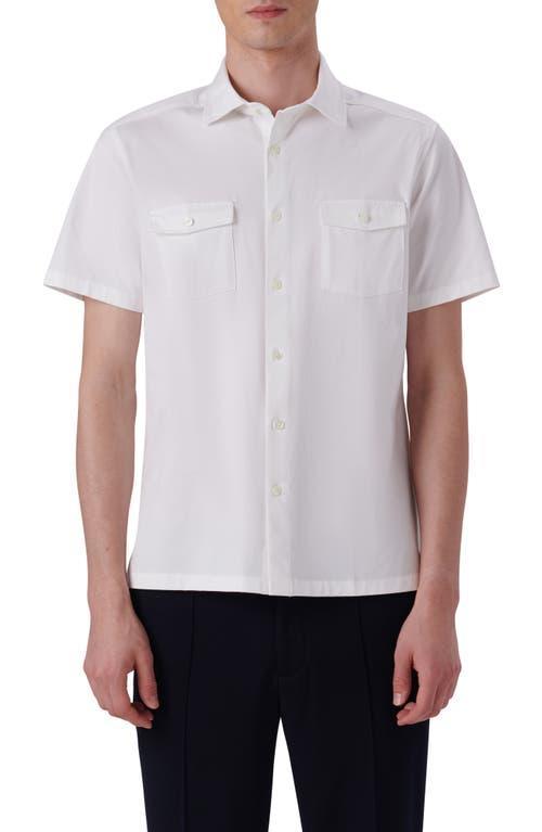 Mens OoohCotton Short-Sleeve Shirt with Chest Pockets Product Image
