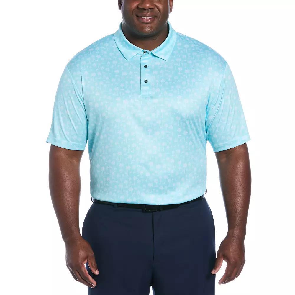 Big & Tall Grand Slam Printed Golf Polo Shirt, Men's, Size: 4XB, Blue Product Image