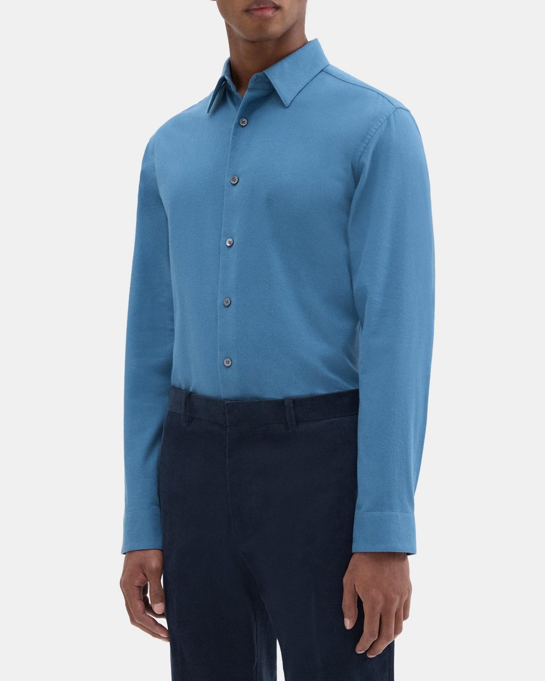 Standard-Fit Shirt in Cotton Flannel Product Image