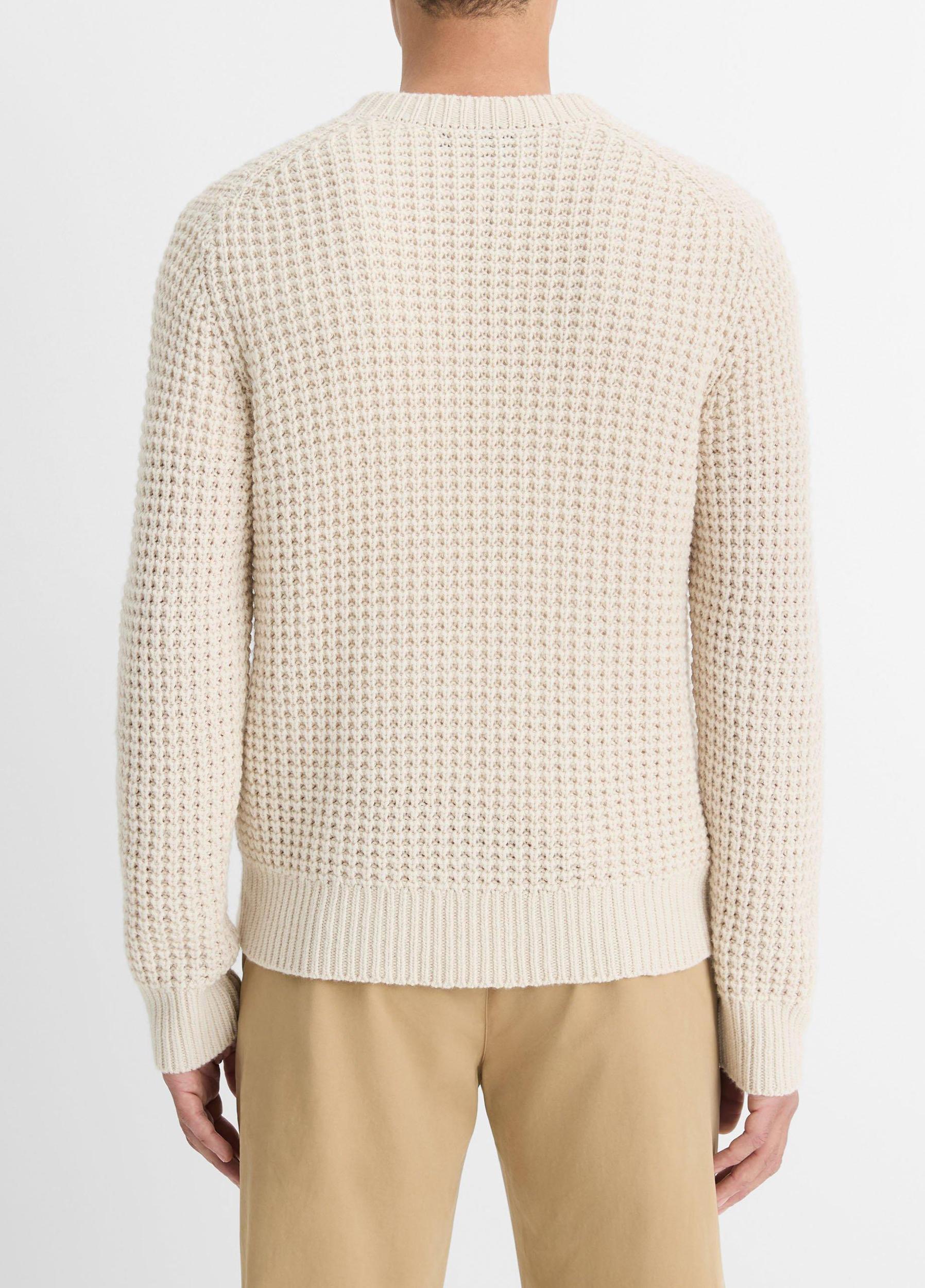 Macro-Waffle Crew Neck Sweater Product Image