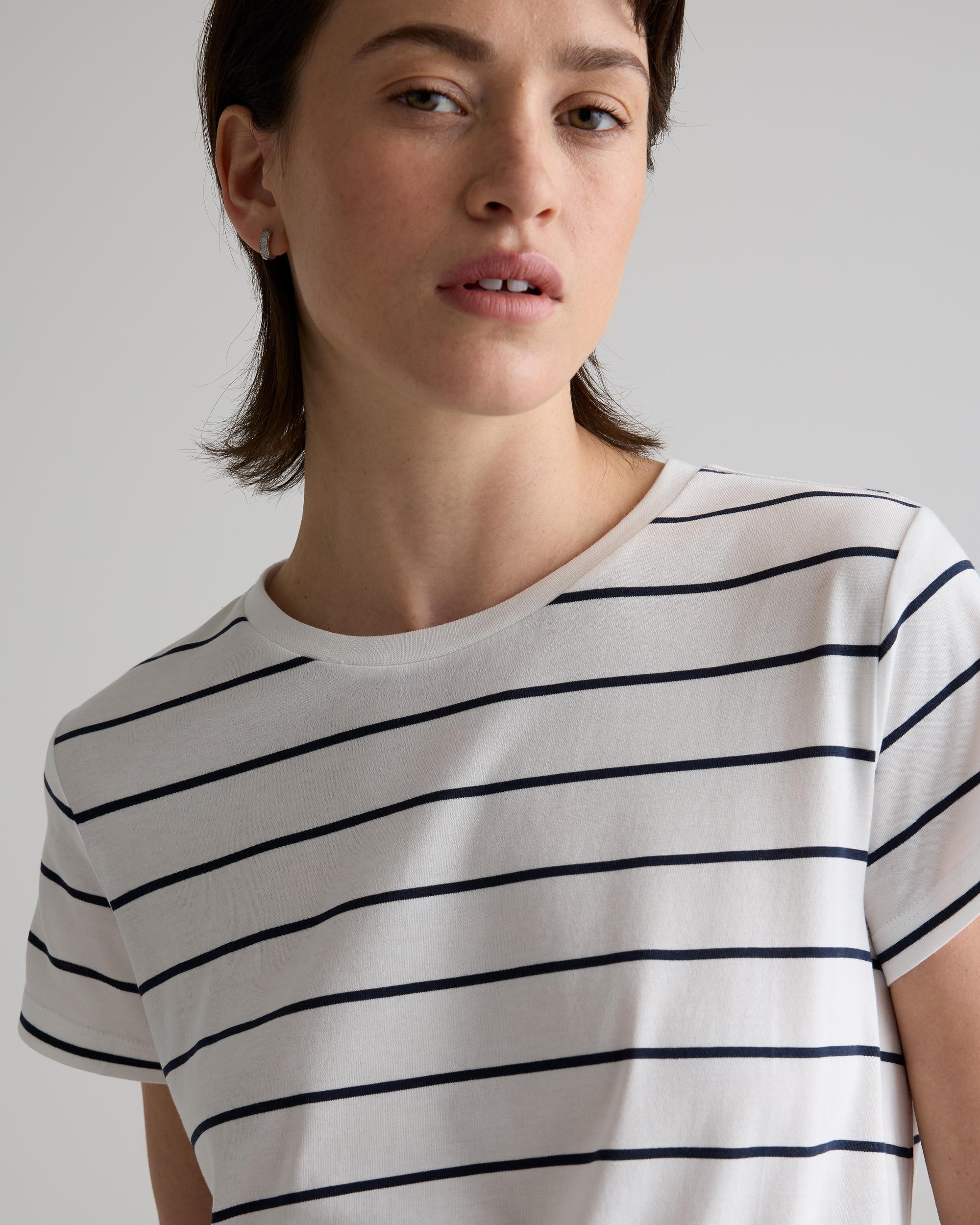 Quince | Women's Cotton Modal Crew Neck Swing T-Shirt Size XL, Cotton/Modal Product Image