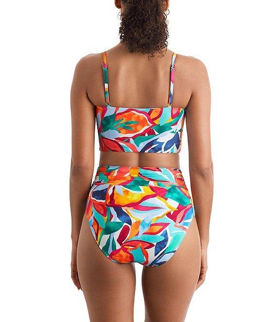 Mimi Flamingo Radiant Floral Morgan High Waist Swim Bottom Product Image