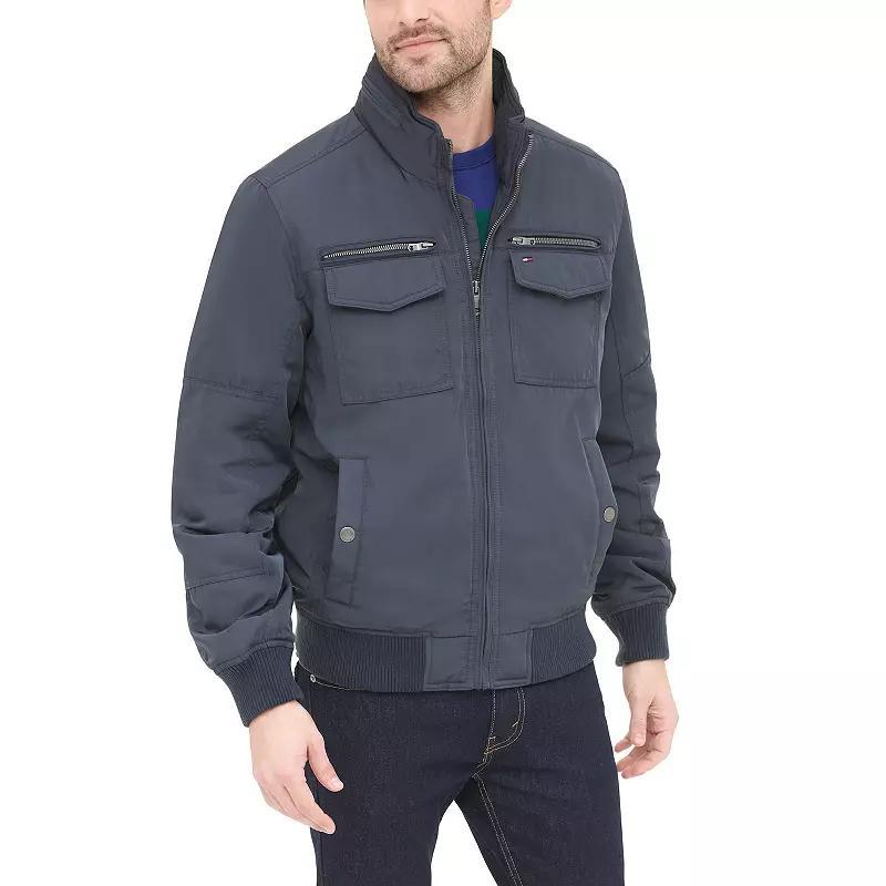 Men's Tommy Hilfiger Filled Performance Bomber Jacket, Size: XXL, Green Product Image