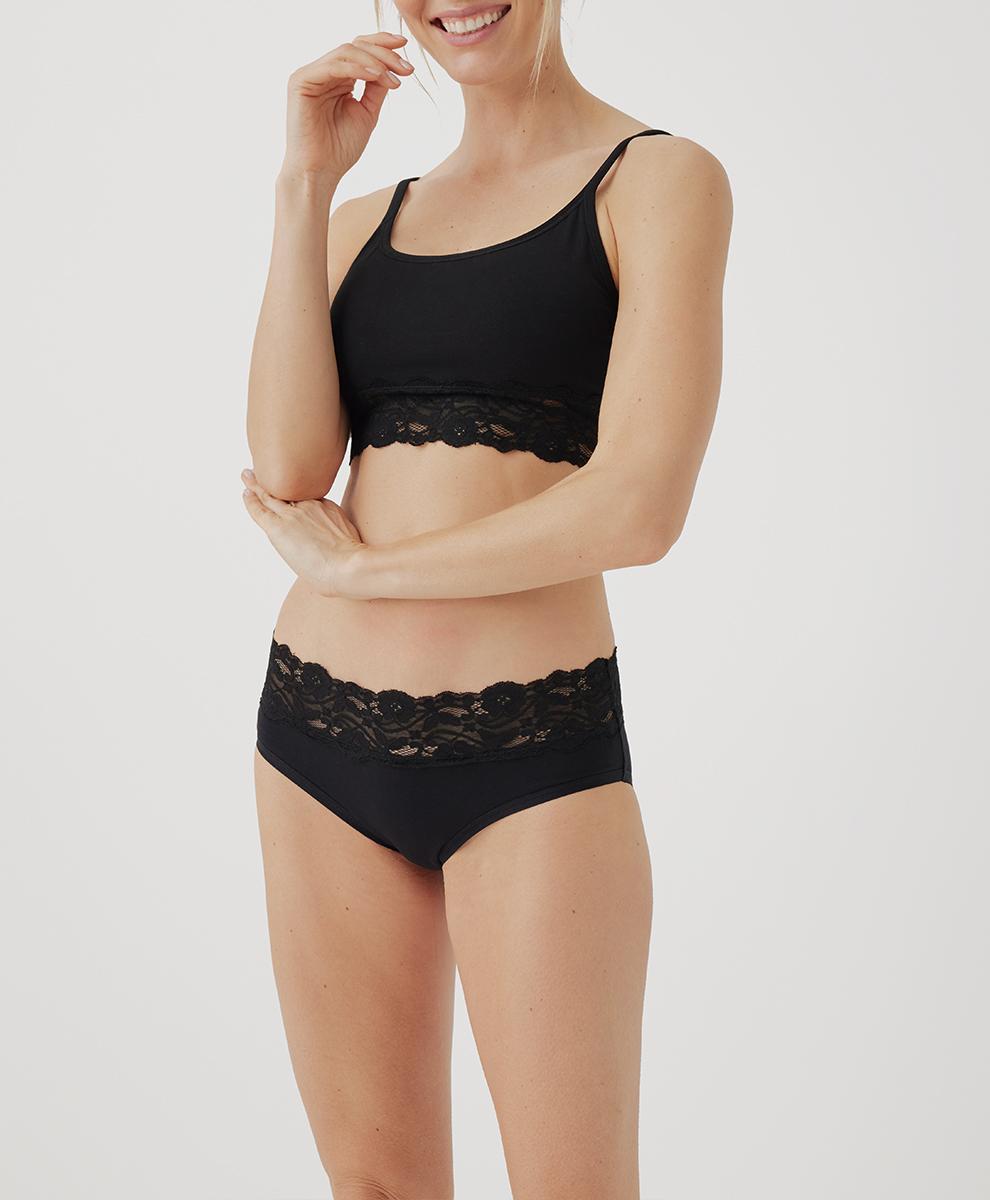 Womens Lace Waist Brief XS Product Image