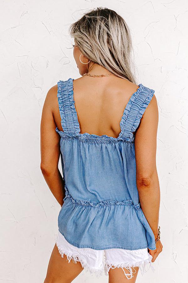 Cali Weekend Chambray Tank Product Image