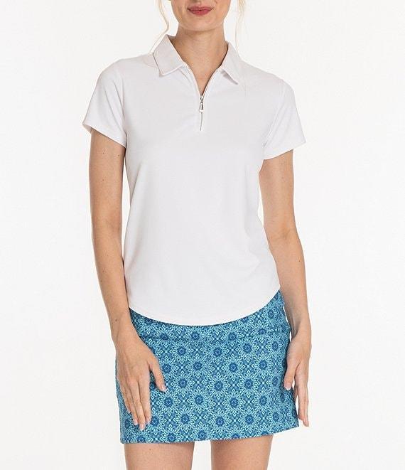 Sport Haley Short Sleeve Quarter Zip Collared Polo Product Image