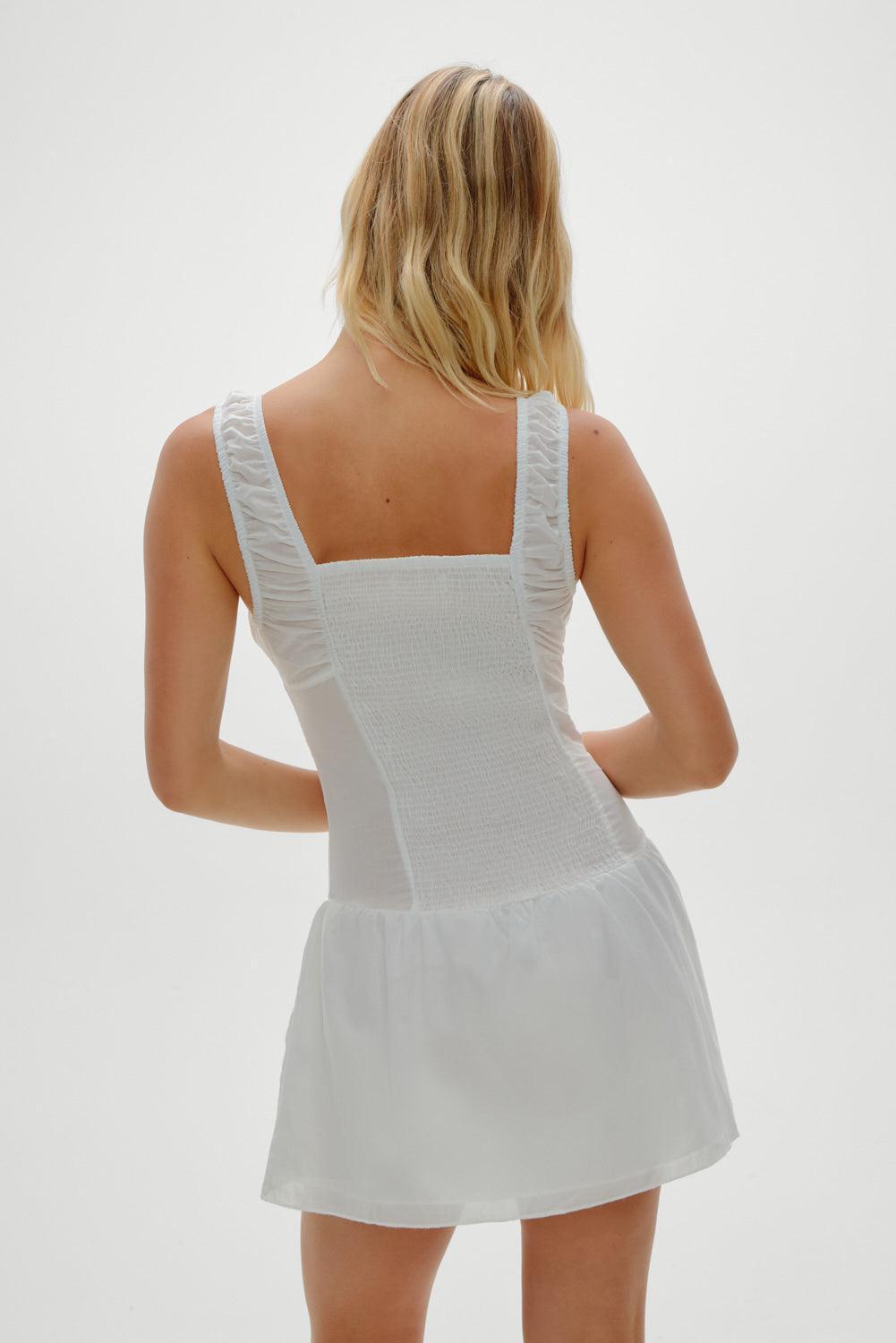 Christa Ruffle Mini Dress - Sunrose Product Image