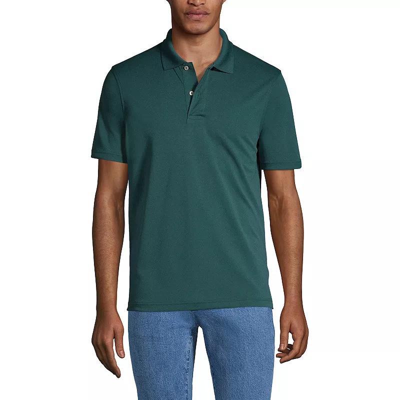 Men's Big Lands' End School Uniform Short Sleeve Polo, Size: 4XB, Rich Red Product Image