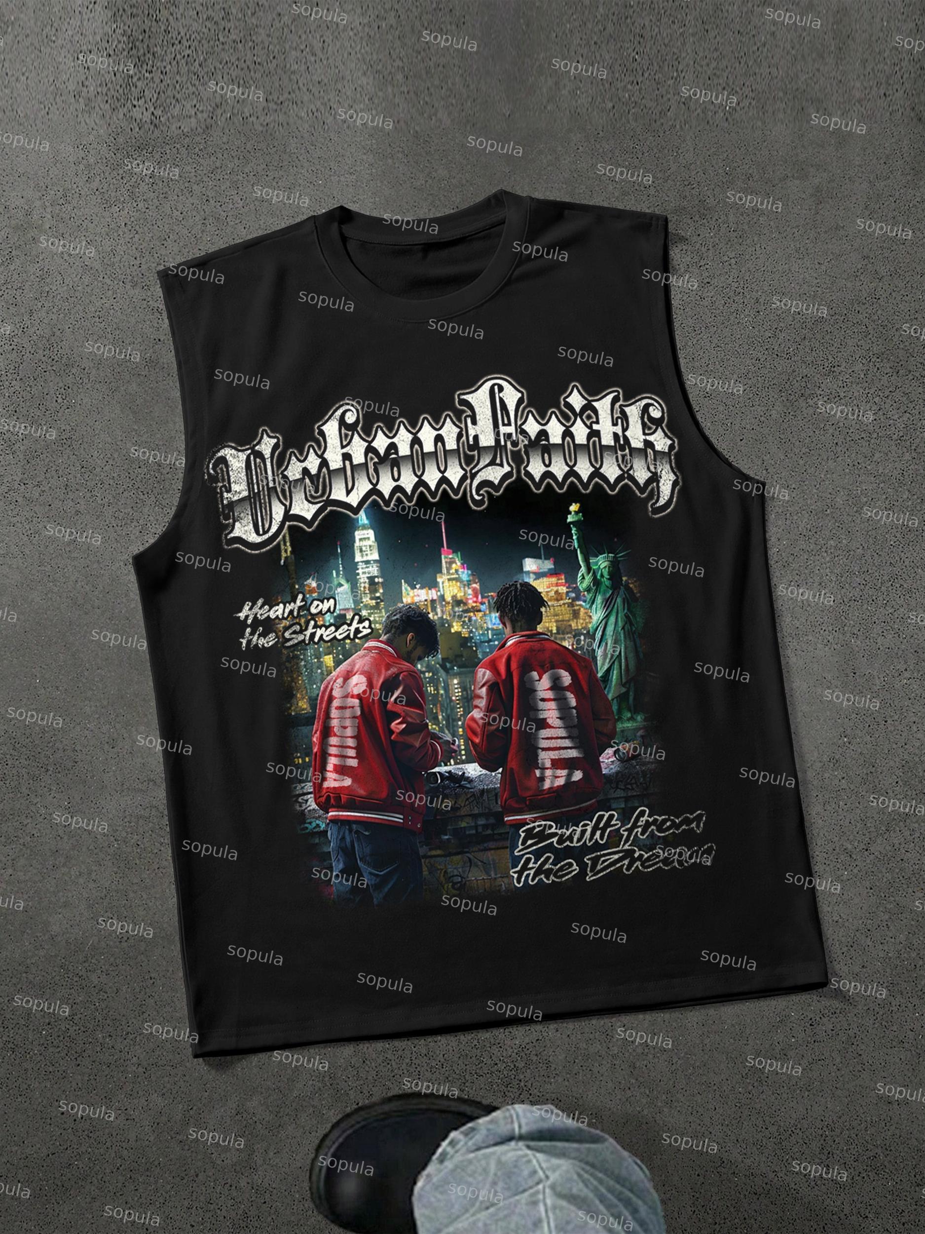 Urban Graffiti Faith Old Graphic Tank Top Product Image