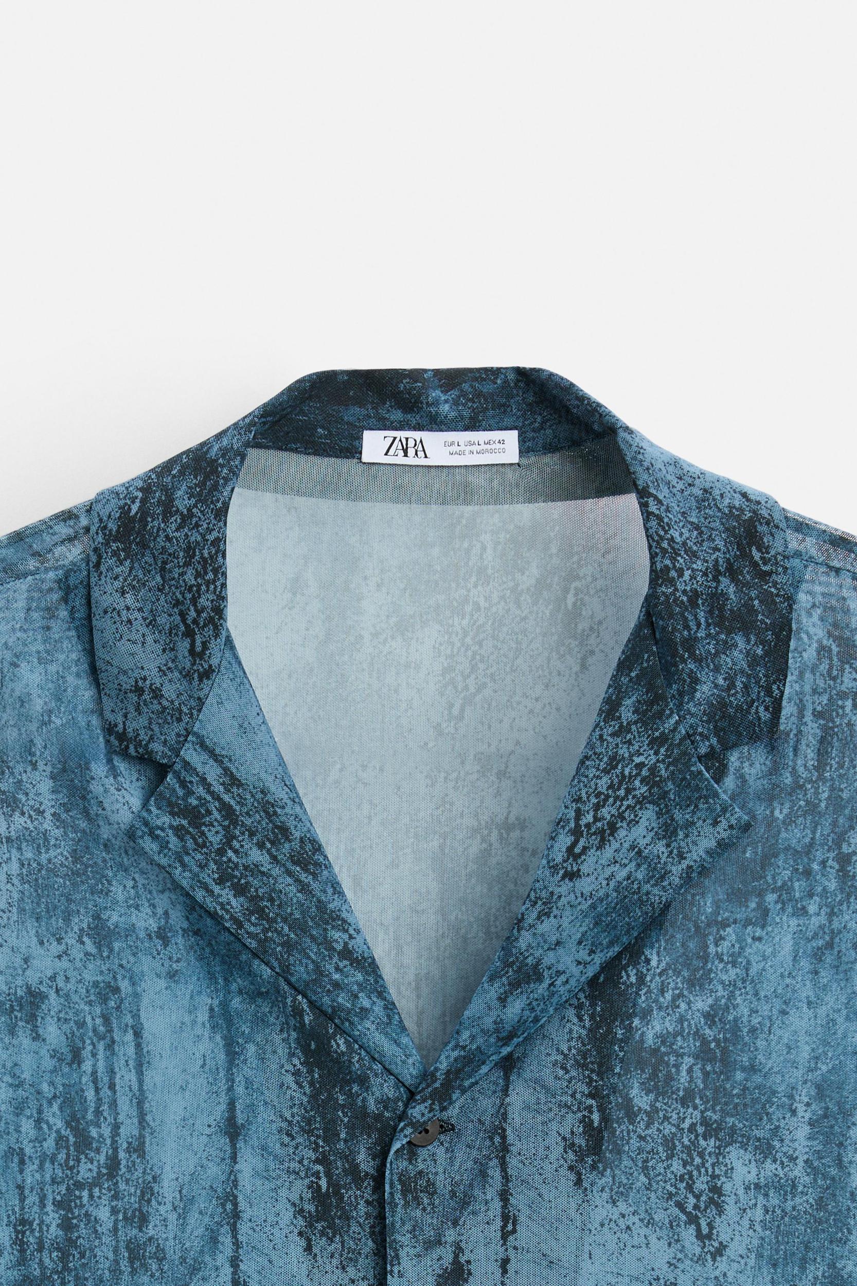 SEMI-SHEER PRINTED SHIRT Product Image