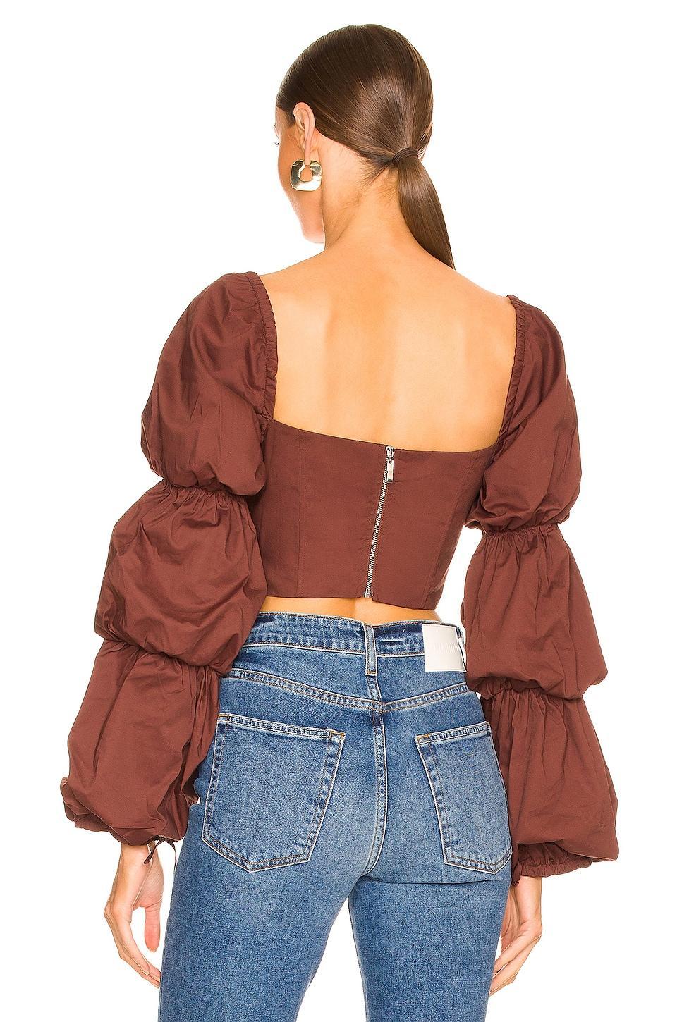 Tawny Corset Top MAJORELLE Product Image