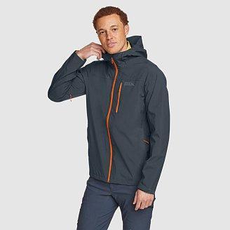 Men's Cloud Cap Stretch Waterproof Rain Jacket Product Image