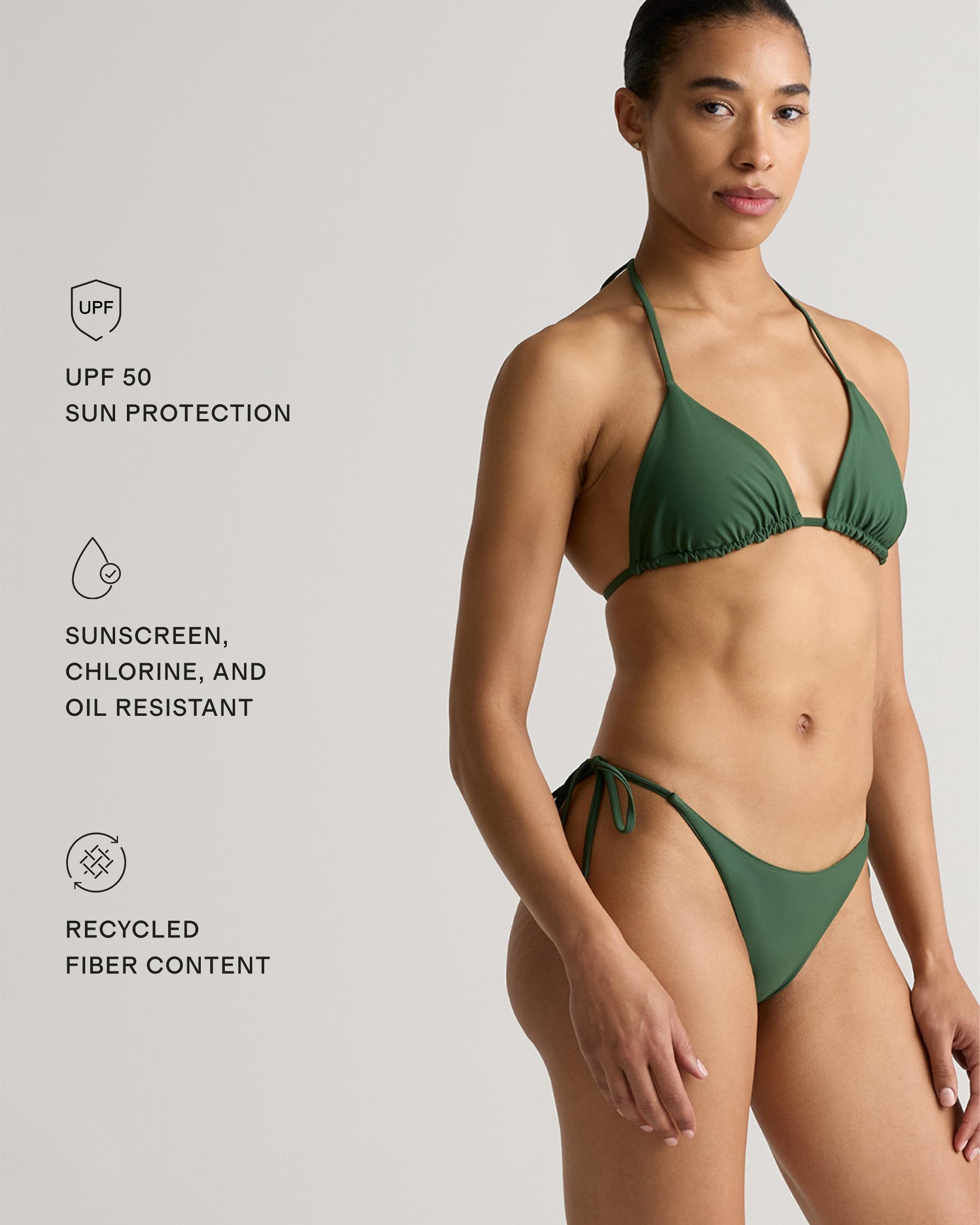 Quince | Women's Italian Triangle Bikini Top Size XL, 78% Recycled Polyamide, 22% Spandex Product Image