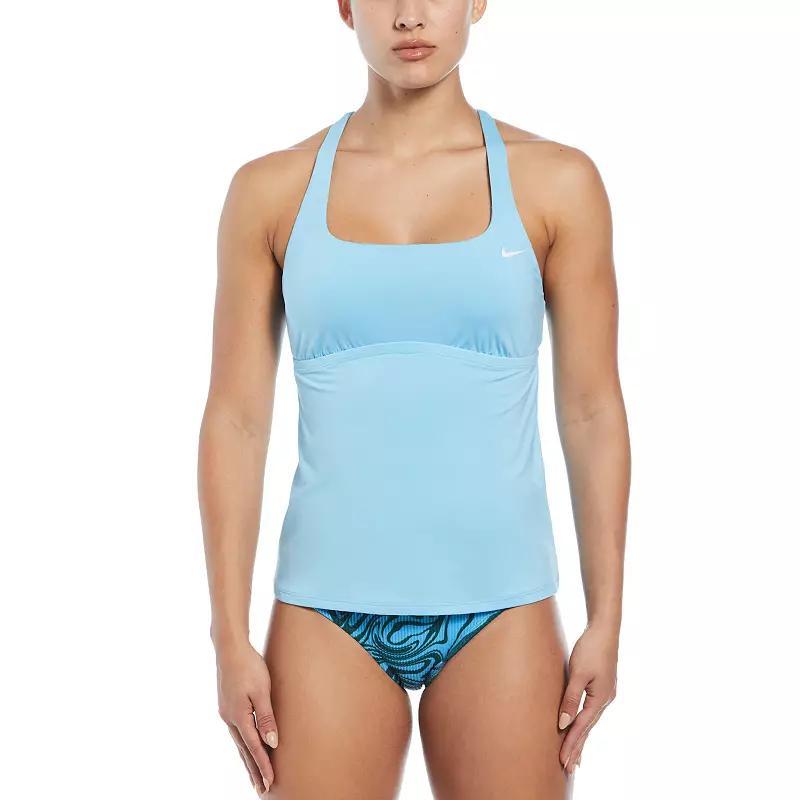 Women's Nike Essential Square Neck Swim Tankini, Size: Medium, University Blue Product Image