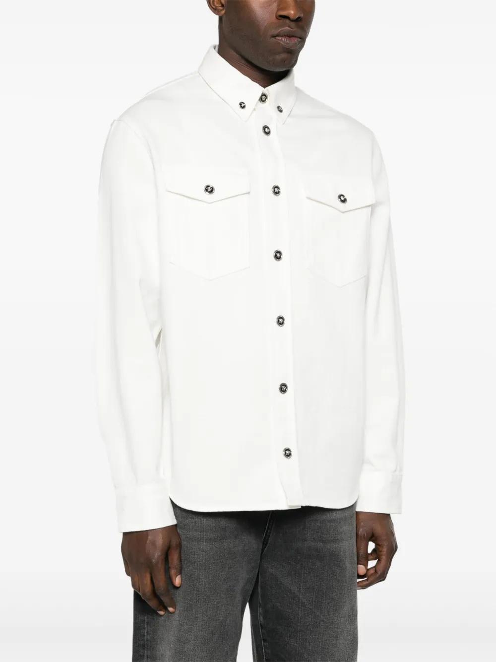 Medusa-buttons cotton shirt Product Image