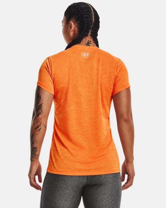 UA Tech Twist Womens V-Neck Short Sleeve Product Image