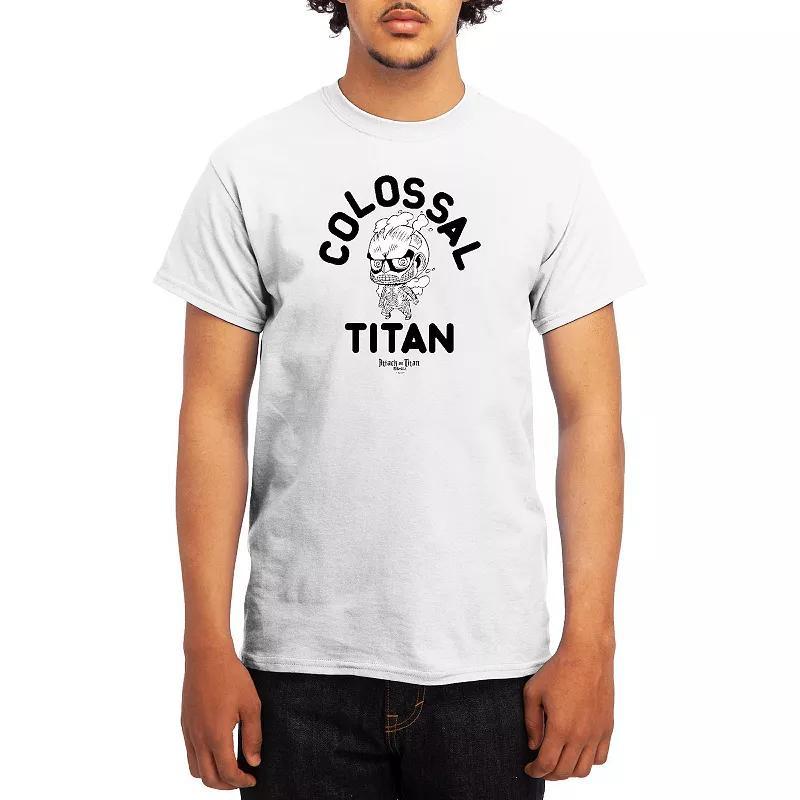 Men's Attack on Titan Alphabet Soup Graphic Tee, Size: XXL, White Product Image