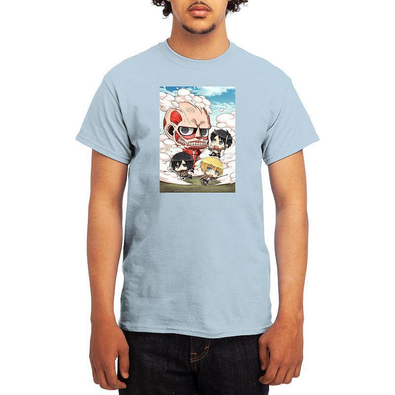 Men's Attack on Titan Distressed Cadet Corp Emblem Tee, Boy's, Size: XXL, Royal Blue Product Image