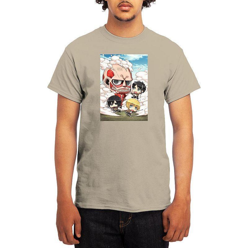 Men's Attack on Titan Distressed Cadet Corp Emblem Tee, Boy's, Size: XXL, Royal Blue Product Image