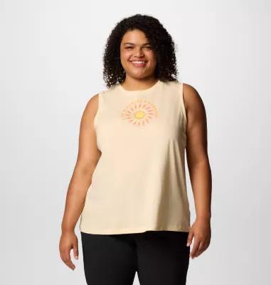 Plus Size Columbia Ruby Springs Graphic Tank Top, Women's, Size: 3XL, Alpenglow Product Image