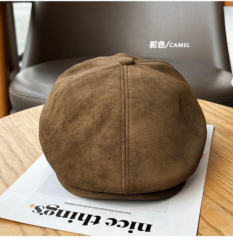 Suede Newsboy Cap Product Image
