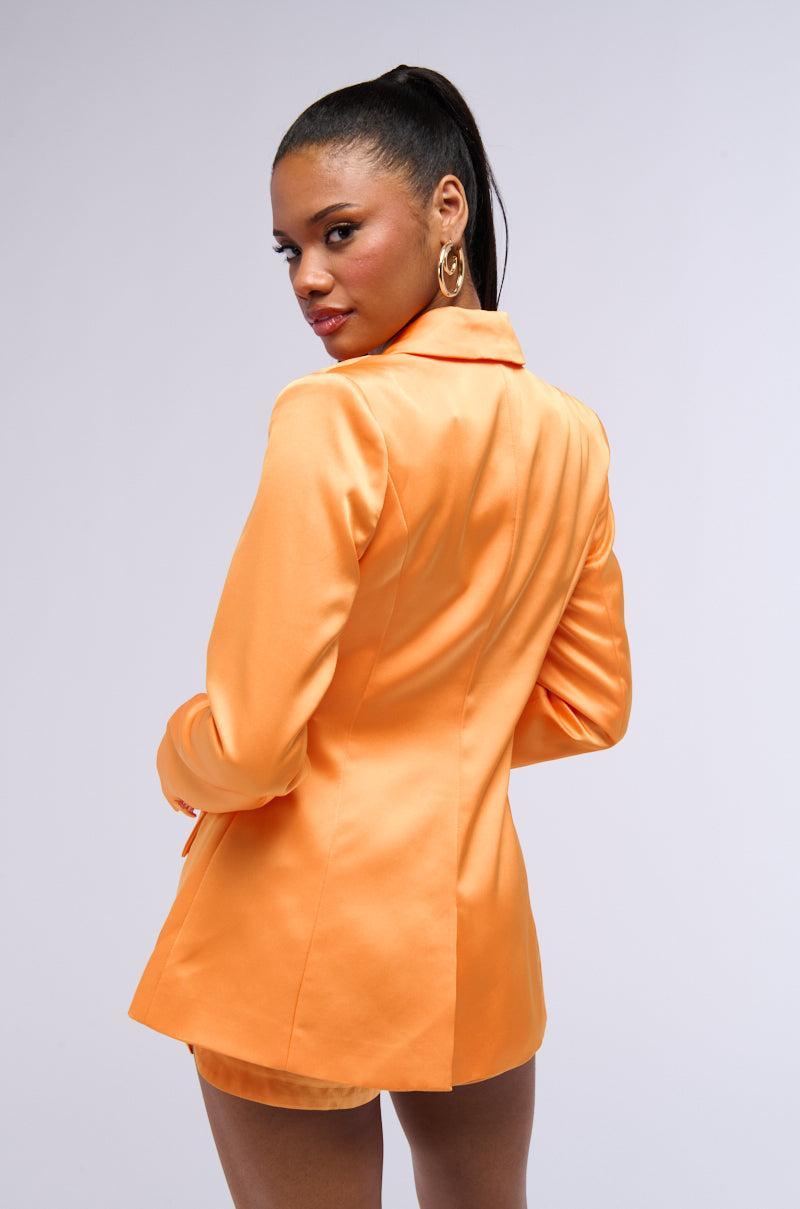 HERE COMES THE SUN SATIN BLAZER Product Image