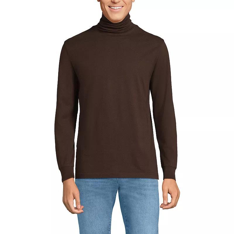 Big & Tall Lands' End Super-T Classic-Fit Turtleneck, Men's, Size: 4XB, Gray Grey Product Image