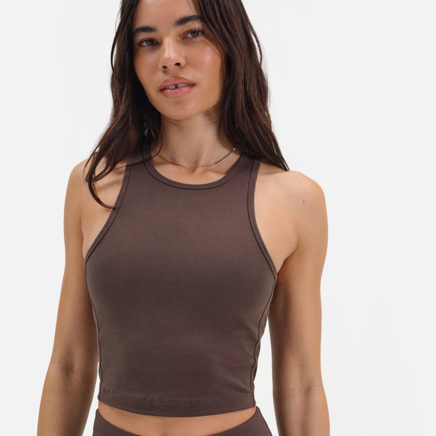 Organic Stretch High Neck Tank Female Product Image